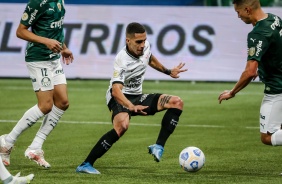 Gabriel durante partida entre Corinthians e Palmeiras, no Allianz Parque, pelo Campeonato Brasileiro