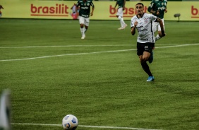 Gabriel na partida entre Corinthians e Palmeiras, no Allianz Parque, pelo Campeonato Brasileiro