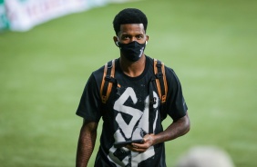 Gil antes do clssico entre Corinthians e Palmeiras, pelo Brasileiro, no Allianz Parque