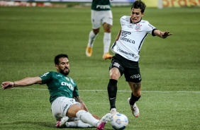 Mateus Vital na partida entre Corinthians e Palmeiras, pelo Brasileiro, no Allianz Parque