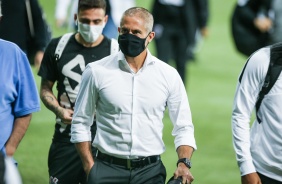 Sylvinho antes do clssico entre Corinthians e Palmeiras, pelo Brasileiro, no Allianz Parque