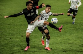 Gustavo Silva durante jogo entre Corinthians e Red Bull Bragantino, pelo Brasileirão
