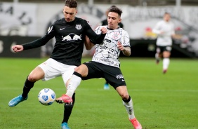 Gustavo Silva no jogo entre Corinthians e Red Bull Bragantino, pelo Brasileiro, na Neo Qumica Arena