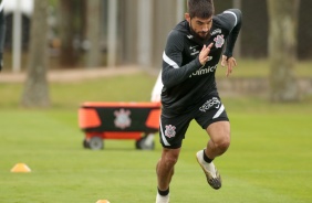 Bruno Mndez durante ltimo treino do Corinthians antes do duelo contra o Bahia