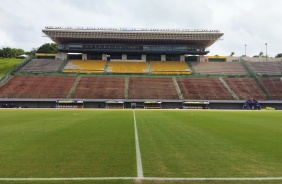 Estdio Pituau pronto para receber a partida entre Corinthians e Bahia, pelo Brasileiro