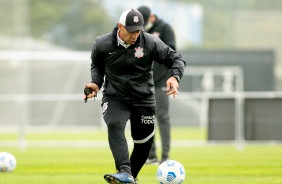 Flvio de Oliveira durante treinamento do Corinthians em preparao para duelo contra o Sport