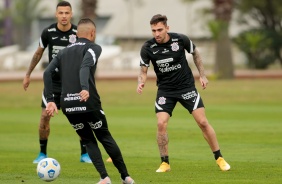 Gustavo Silva durante treinamento do Corinthians em preparao para duelo contra o Sport