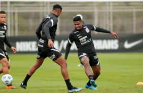 Jemerson durante treinamento do Corinthians em preparao para duelo contra o Sport