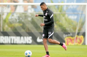 Rodrigo Varanda durante treinamento do Corinthians em preparao para duelo contra o Sport