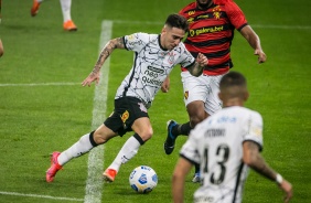 Gustavo Silva no jogo entre Corinthians e Sport, na Neo Química Arena, pelo Brasileiro