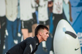 Donelli no treino preparatrio para jogo entre Corinthians e Fluminense
