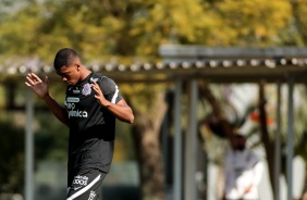 Felipe Augusto no ltimo treino do Corinthians antes do jogo contra o Fluminense