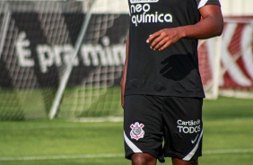 Jemerson no treino preparatrio para jogo entre Corinthians e Fluminense