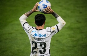 Lateral Fagner durante partida entre Corinthians e Sport, pelo Brasileiro, na Neo Qumica Arena