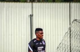 Zagueiro Jemerson no treino preparatrio para jogo entre Corinthians e Fluminense