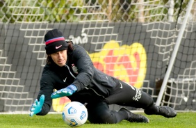 Cssio no ltimo treinamento do Corinthians antes do Majestoso contra o So Paulo