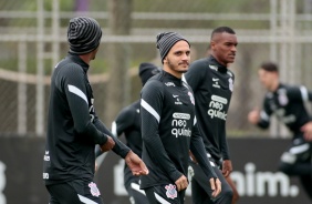 Fbio Santos no ltimo treinamento do Corinthians antes do Majestoso contra o So Paulo