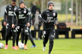 Fagner no ltimo treinamento do Corinthians antes do Majestoso contra o So Paulo