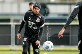 Gustavo Silva no ltimo treinamento do Corinthians antes do Majestoso contra o So Paulo