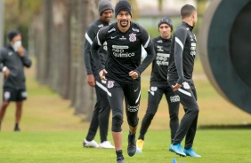 Lo Santos no ltimo treinamento do Corinthians antes do Majestoso contra o So Paulo