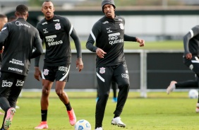 Raul e J no ltimo treinamento do Corinthians antes do Majestoso contra o So Paulo