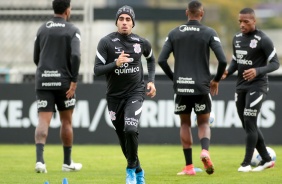 Volante Gabriel no ltimo treinamento do Corinthians antes do Majestoso contra o So Paulo