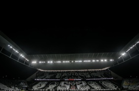 Mosaico na Neo Química Arena para o duelo entre Corinthians e São Paulo