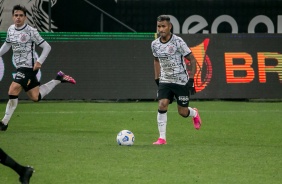 Marquinhos em sua estreia na partida entre Corinthians e São Paulo, na Neo Química Arena