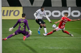 J na partida entre Corinthians e Internacional, na Neo Qumica Arena