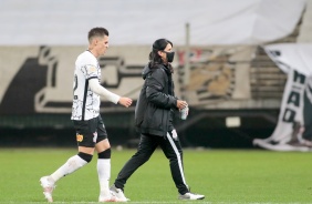Mateus Vital no jogo contra o Internacional, na Neo Qumica Arena, pelo Brasileiro