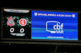 Telo da Neo Qumica Arena durante partida entre Corinthians e Internacional, pelo Brasileiro