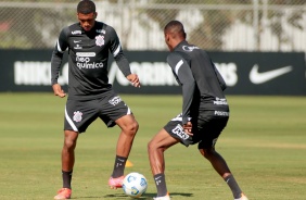 Felipe Augusto no ltimo treino antes do jogo entre Corinthians e Chapecoense