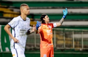 Cssio durante jogo entre Corinthians e Chapecoense, na Arena Cond