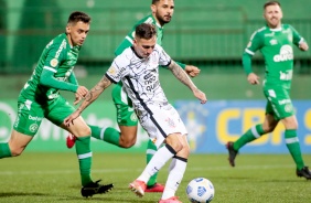 Gustavo Silva durante jogo entre Corinthians e Chapecoense, pelo Brasileiro