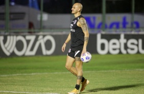 Fbio Santos durante treino do Corinthians no estdio Vovozo, em Fortaleza