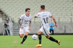 Fagner durante jogo entre Corinthians e Fortaleza, no Castelo, pelo Campeonato Brasileiro