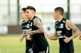 Gustavo Silva durante treino do Corinthians no estdio Vovozo, em Fortaleza