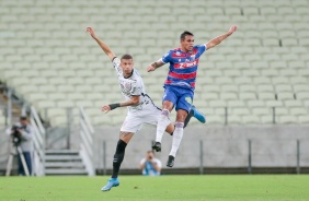 Joo Victor durante jogo entre Corinthians e Fortaleza, no Castelo, pelo Campeonato Brasileiro