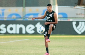 Rodrigo Varanda durante treino do Corinthians no estdio Vovozo, em Fortaleza