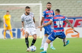 Vitinho durante jogo entre Corinthians e Fortaleza, no Castelo, pelo Campeonato Brasileiro