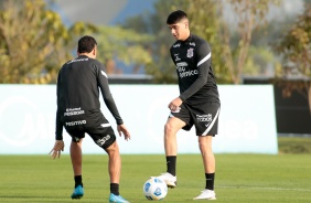 ngelo Araos durante treinamento no CT Dr. Joaquim Grava