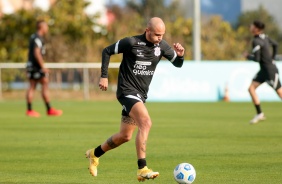 Fbio Santos durante treinamento no CT Dr. Joaquim Grava