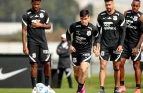 Fagner durante ltimo treino antes do jogo entre Corinthians e Atltico-MG