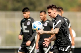 Gustavo Silva durante ltimo treino antes do jogo entre Corinthians e Atltico-MG