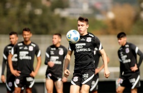 Lucas Piton durante ltimo treino antes do jogo entre Corinthians e Atltico-MG