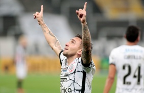 Gustavo Silva marcou o gol do Corinthians no duelo contra o Atltico-MG na Neo Qumica Arena