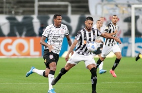 J durante partida entre Corinthians e Atltico-MG, pelo Brasileiro