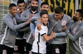 Keven Vincius durante jogo entre Corinthians e Amrica-MG, pelo Brasileiro Sub-20