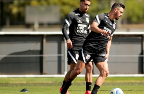 Gabriel e Giuliano durante treino no CT Dr. Joaquim Grava