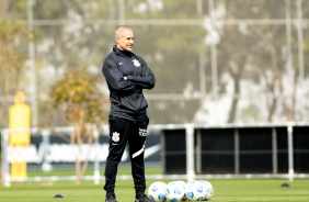 Sylvinho durante treino no CT Dr. Joaquim Grava